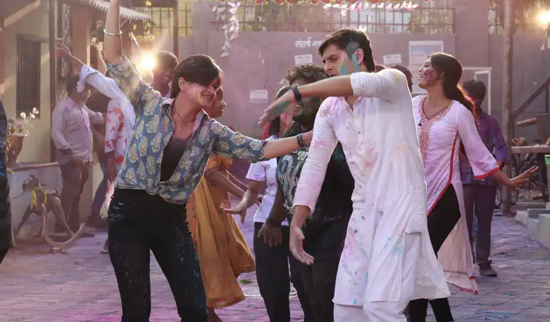 Ashu and Shiva celebrate Holi