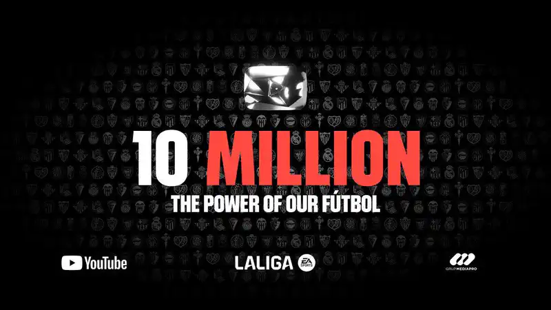 LALIGA gets the diamond play button from YouTube 